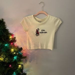 Brandy Melville little Switzerland devil crop top